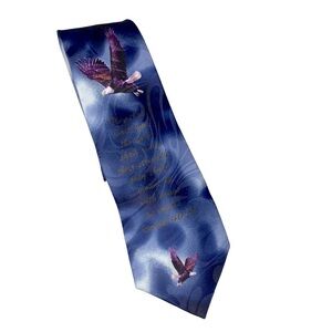 Gospel Mens Neck Tie bible verse eagles